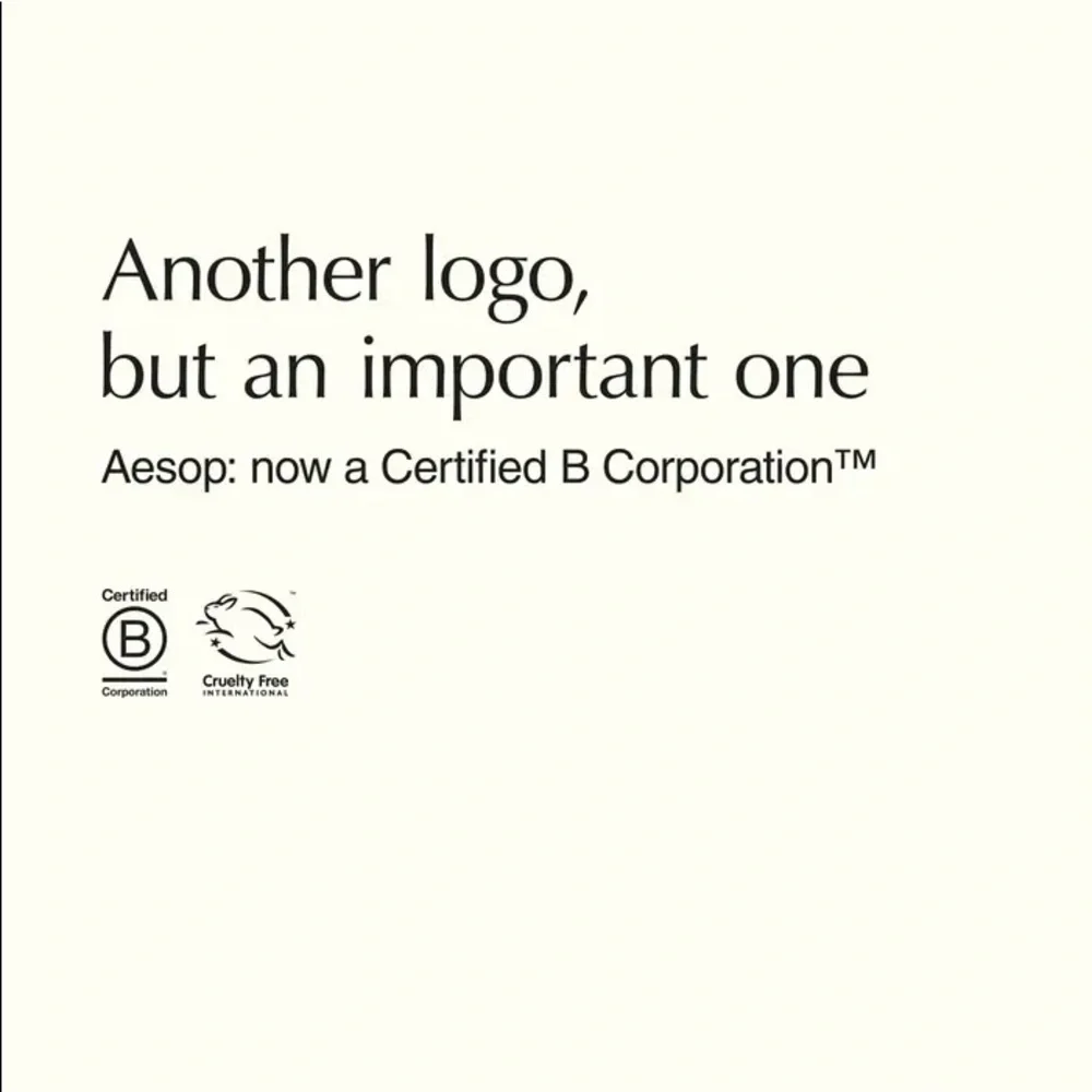 Aesop brand new